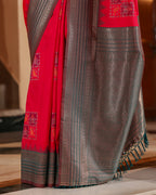 Rani Pink Patola Print Silk Saree