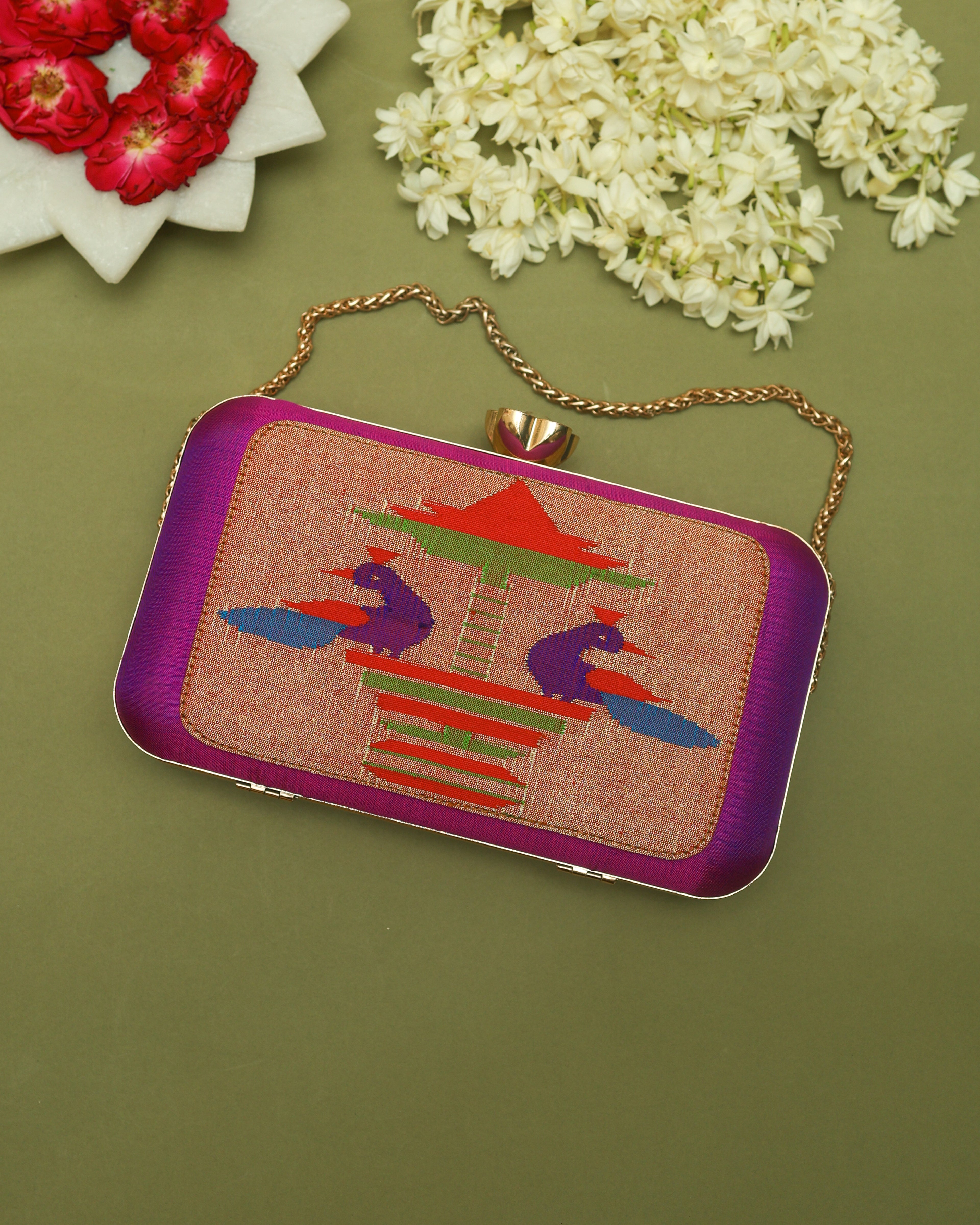Paithani Clutch