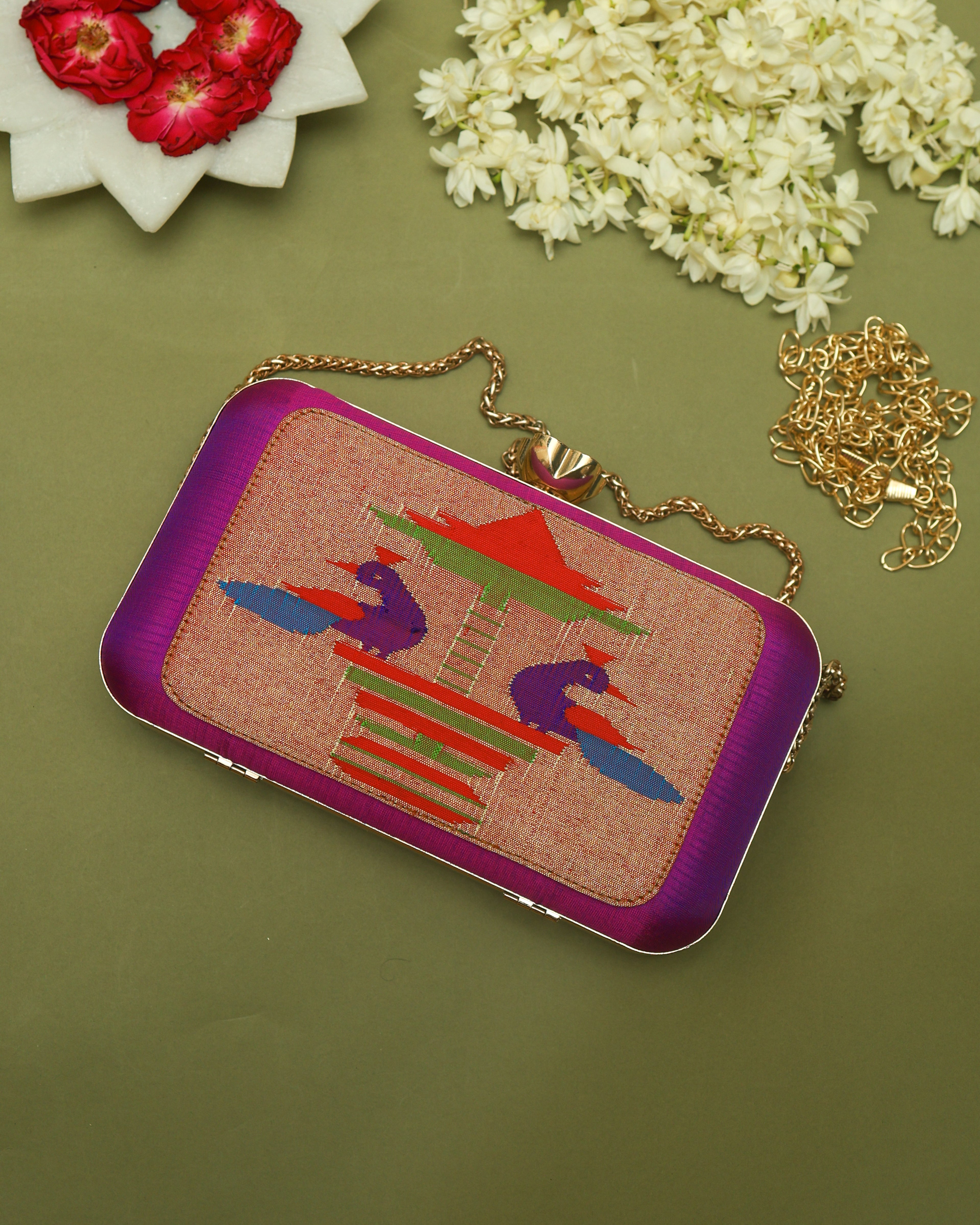 Paithani Clutch